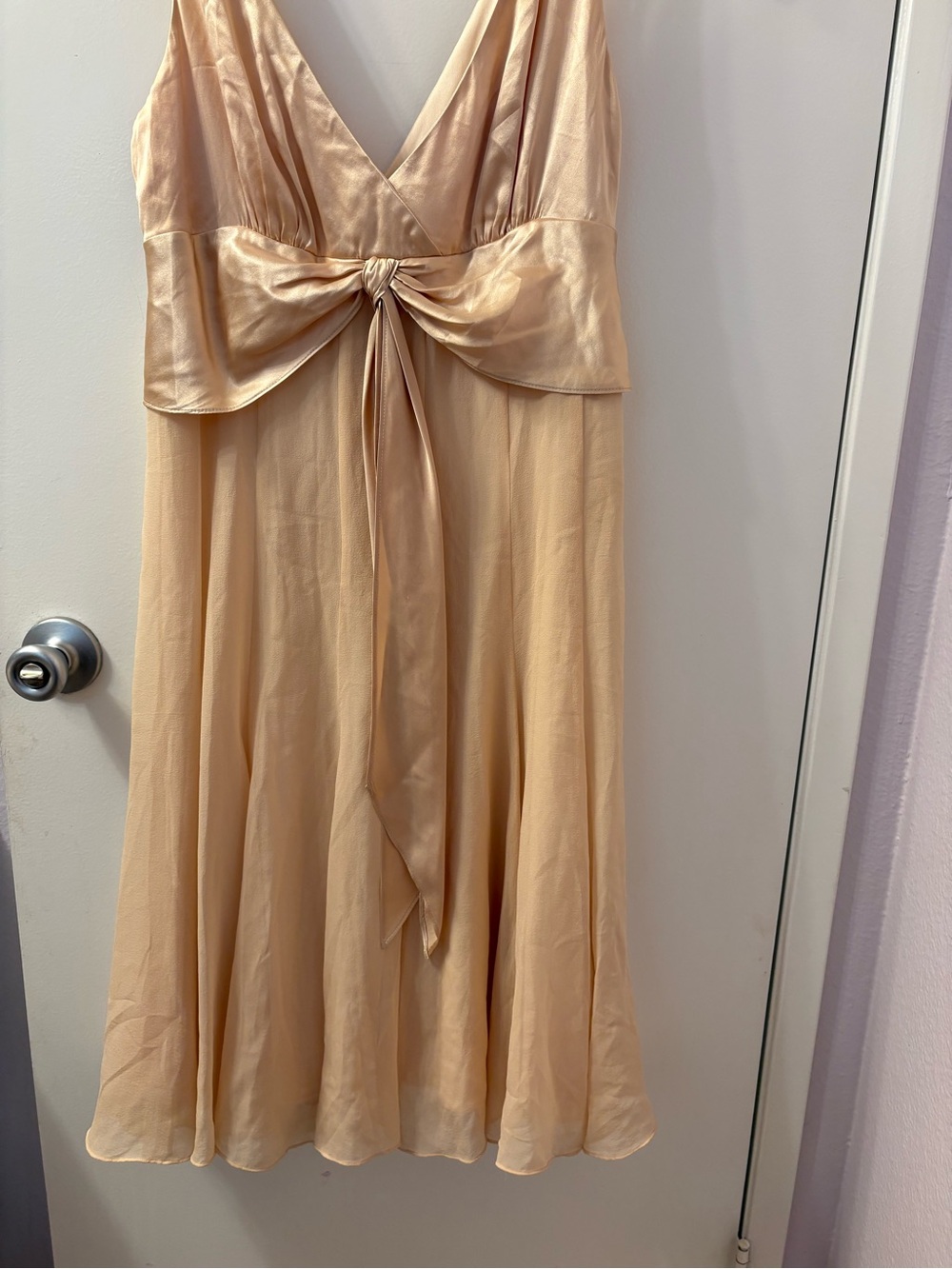 Maggie London 100% Silk Chiffon Dress Sz 10 Y2K 90s Cottagecore - Picture 3 of 9